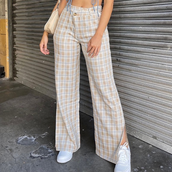 BNWT Princess Polly Dane Pants Beige - Picture 4 of 5